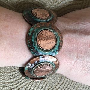 Copper penny bracelet